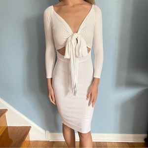 White Knit Dress